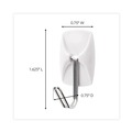 Wall Racks & Hooks | Command 17067-MPES 0.5 lbs. Capacity Small Metal General Purpose Hooks - White/Silver (28/Pack) image number 2