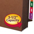 File Folders | Smead 73780 3.5 in. Expansion Letter Size Heavy-Duty Redrope End Tab TUFF Pockets (10/Box) image number 3