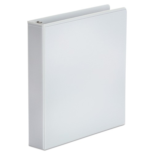 Binders | Universal UNV20972 Economy 1.5 in. Capacity 11 in. x 8.5 in. Round 3-Ring View Binder - White image number 0