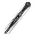 Pens | uni-ball 65450 Signo GRIP 0.7 mm Stick Gel Pen - Black Ink/Clear/Black/Silver Barrel/Medium (1-Dozen) image number 5