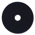 Sponges & Scrubbers | Boardwalk BWK4012BLA 12 in. Diameter Stripping Floor Pads - Black (5/Carton) image number 1