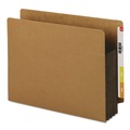 File Folders | Smead 73681 Fully Lined 6.5 in. High Gussets 3.5 in. Expansion Letter Size Redrope Drop-Front End Tab File Pockets - Brown (10/Box) image number 1