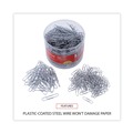 Paper Clips | Universal UNV21001 Plastic-Coated Paper Clips - Assorted Sizes Silver (1000/Pack) image number 3