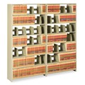Office Filing Cabinets & Shelves | Tennsco 1276PC 36 in. x 12 in. x 76 in. Snap-Together Steel Six-Shelf Closed Starter Set - Sand image number 2