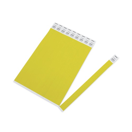 Office Accessories | Advantus 91123 9.75 in. x 0.75 in. Numbered Crowd Management Wristbands - Neon Yellow (500/Pack) image number 0