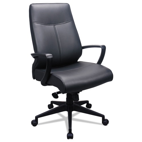 Office Chairs | Tempur-Pedic by Raynor TP300 19.57 in. to 22.56 in. Seat Height 300 Leather High-Back Chair Supports Up to 250 lbs. - Black image number 0