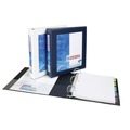 Binders | Avery 68055 11 in. x 8.5 in. 3-Ring Framed View Heavy-Duty Binders with 1 in. Capacity - Navy Blue (12/Carton) image number 1