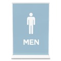 Desk Shelves | Deflecto 69101 5 in. x 7 in. Insert Classic Image Double-Sided Sign Holder - Clear image number 3