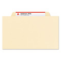 File Folders | Smead 18700 2 in. Expansion 1 Divider 4 Fasteners Legal Size Four-Section Top Tab Classification Folders - Manila (10/Box) image number 1