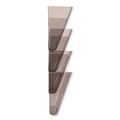 Desktop Organizers | Deflecto 73402 DocuPocket 13 in. x 4 in. 4 Sections Letter Size Stackable Four-Pocket Wall File - Smoke image number 3