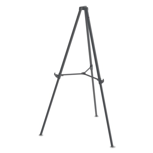 Easels | MasterVision FLX11404 Quantum Heavy Duty 35.62 in. - 61.22 in. Plastic Display Easel - Black image number 0