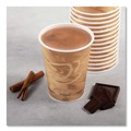 | SOLO 412MSN-0029 12 oz. Printed Mistique Polycoated Hot Paper Cups - Brown (1000/Carton) image number 3
