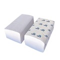 Paper Towels and Napkins | Boardwalk BWK52GREEN 9.13 in. x 10.25 in. 1-Ply Green Single-Fold Towels - Natural White (16 Packs/Carton) image number 2