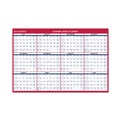 Bulletin Boards | AT-A-GLANCE PM36AP28 12 Month (July to June): 2024 to 2025 48 in. x 32 in. Academic Erasable Reversible Extra Large Wall Calendar - White/Blue/Red image number 1