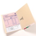 File Folders | Smead 24110 9.5 in. High Front Straight Tabs Letter Size 0.75 in. Expansion Heavyweight End Tab Folders - Manila (100/Box) image number 5