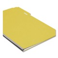 File Folders | Smead 22562 1/3-Cut Tabs Assorted Legal Size 1 in. Expansion Recycled Heavy Pressboard Folders - Yellow (25/Box) image number 2