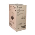 Food Trays, Containers, and Lids | Pactiv Corp. DC858100B000 38 oz 8.5 x 8.5 x 3 EarthChoice Vented Dual Color Microwavable Plastic Hinged Lid Container - Black/Clear (150/Carton) image number 1