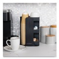 Breakroom Supplies | Mind Reader CUPOSPIN-BLK 8 in. x 8 in. x 12 in. 8-Compartment Anchor Collection Coffee Cup, Lid, and Condiment Carousel Countertop Organizer - Black image number 3