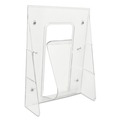 Desk Shelves | Deflecto 55501 9.13 in. x 3.25 in. x 11.88 in. Stand-Tall Wall-Mount Magazine Literature Rack - Clear image number 1