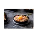 Food Service | Pactiv Corp. NV2GRN307B EarthChoice Versa2Go 6.8 in. x 6.8 in. x 2.2 in. 30 oz. Plastic Microwaveable Container - Black/Clear (150/Carton) image number 1