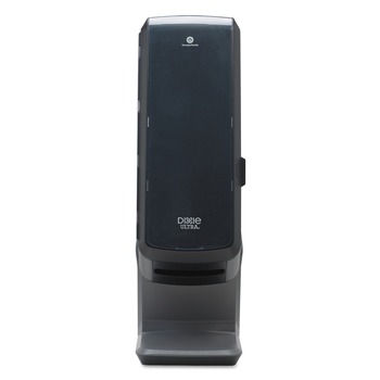 Georgia-Pacific 54550A 25.31 in. x 9.06 in. x 10.68 in. Tower Napkin Dispenser - Black