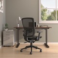 Office Chairs | Alera ALEHL42BME18 Hollins Ergonomic Mesh Swivel Task Chair Supports Up to 275lb 18.57 to 22.54 Seat Height Black Seat/Back Black Base image number 2
