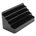 Desktop Organizers | Deflecto 90804 7.88 x 3.88 x 3.38 Plastic 8-Tier Recycled Business Card Holder - Black image number 1