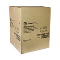 Food Trays, Containers, and Lids | Pactiv Corp. 0TH10099Y000 9.75 in. x 5 in. x 3.25 in. Foam Hinged Lid Containers - White (560/Carton) image number 3