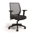 Office Chairs | Alera ALEWX42BME17 17.09 in. to 20.83 in. Seat Height Supports Up to 275 lbs. Wessex Ergonomic Fabric Mesh Swivel Task Chair - Black image number 0