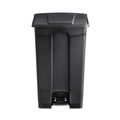 Trash & Waste Bins | Safco 9923BL 23 Gallon Large Capacity Plastic Step-On Receptacle - Black image number 1