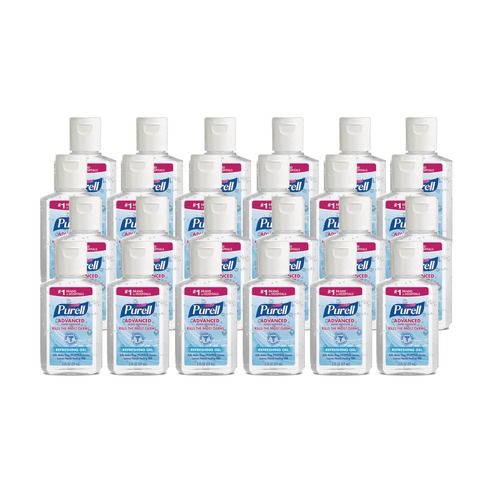 Hand Sanitizers | PURELL 9605-24 2 oz. Flip-Cap Bottle Advanced Refreshing Gel Hand Sanitizer - Clean Scent (24/Carton) image number 0