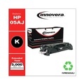Back to School Sale | Innovera IVRE505AJ 5000 Page-Yield Remanufactured Extended-Yield Toner Replacement for 05A (CE505AJ) - Black image number 1