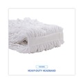 Mops | Boardwalk BWKRM03032S Cut-End Rayon Wet Mop Heads - White (12/Carton) image number 5