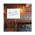 White Boards | Flipside 17641 48 in. x 36 in. Framed Dry Erase Board - White Surface, Satin Aluminum Frame image number 2