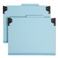 Back to School Sale | Smead 65115 2 Dividers Letter Size FasTab Hanging Pressboard Classification Folders - Blue image number 0