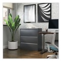 Office Filing Cabinets & Shelves | Alera 25491 36 in. x 18.63 in. x 40.25 in. 3 Legal/Letter/A4/A5 Size Lateral File Drawers - Charcoal image number 3