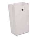 Food Service | Ross & Wallace Paper Products 120301500PK/BL Grocery Paper Bags, 1# Size, 30# Basis Weight, 3.5-in x 2.25-in x 6.63-in, White, 500/Bundle image number 1