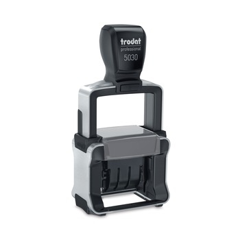 Trodat 5030 Self-Inking 1.63 in. x 0.38 in. Professional Date Stamp - Black