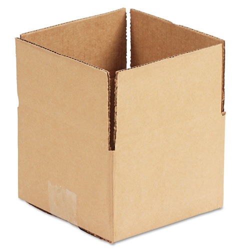 Mailing Boxes & Tubes | Universal UFS664 Regular Slotted Container (RSC) 6 in. x 6 in. x 4 in. Fixed-Depth Corrugated Shipping Boxes - Brown Kraft (25/Bundle) image number 0