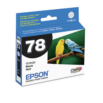 Epson T078120-S T078120-S (78) 300 Page-Yield Claria Ink - Black