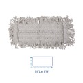 Just Launched | Boardwalk BWK1618 18 in. x 5 in. Disposable Cotton Dust Mop Head image number 3