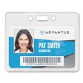 Label & Badge Holders | Advantus 75450 3.75 in. x 3 in. Holder 3.5 in. x 2.25 in. Insert Horizontal Proximity ID Badge Holders - Clear (50/Pack) image number 3