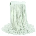 Just Launched | Boardwalk BWK224CCT 24 oz. Cotton Premium Cut-End Wet Mop Heads - White (12/Carton) image number 2