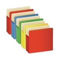 File Folders | Universal UNV13562 Redrope 3.5 in. Expansion Letter Size Expanding File Pockets - Assorted Colors (5/Pack) image number 0