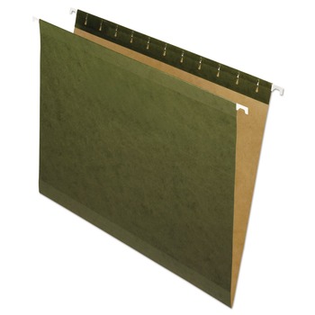 Pendaflex 04152 Reinforced Hanging File Folders - Letter Size/Standard Green (25/Box)