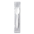 Cutlery | SOLO MOW6-0007 Individually Wrapped Regal Mediumweight Plastic Cutlery Spork - White (1000/Carton) image number 0