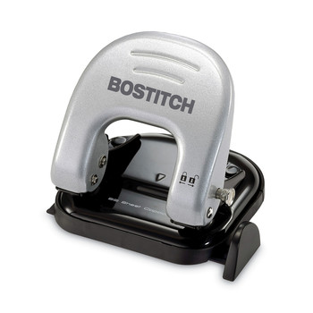 PaperPro 2310 20-Sheet EZ Squeeze 2-Hole Punch - Black/Silver