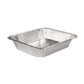  | Handi-Foil 32135 10.38 in. x 12.75 in. Half-Size Deep Aluminum Steam Table Pans (100/Carton) image number 1