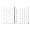 Notebooks & Pads | AT-A-GLANCE 1134905 12-Month (Jan to Dec): 2026 11 in. x 8.5 in. Floral Artwork Mina Weekly/Monthly Planner - White/Violet/Peach Cover image number 8