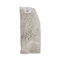  | Boardwalk BWK424CEA 24 oz. Cotton Pro Loop Web/Tailband Wet Mop Head - White image number 1